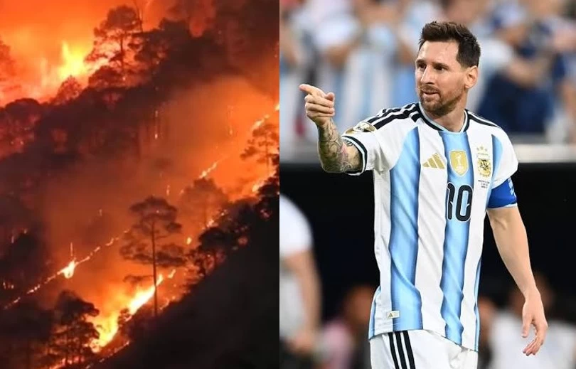 Messi steps forward to help those affected by the forest fir...