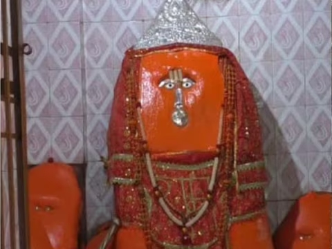Sensation spread after a piece of meat was found in Hanuman temple