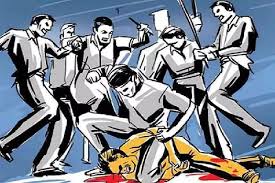 A fight broke out after an altercation between two parties due to an old rivalry