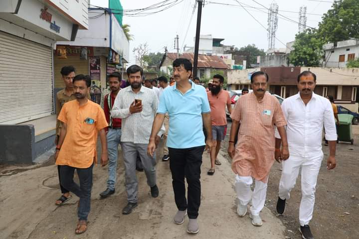Shajapur Collector Kanyal inspected the cleanliness of the city and saw the situation