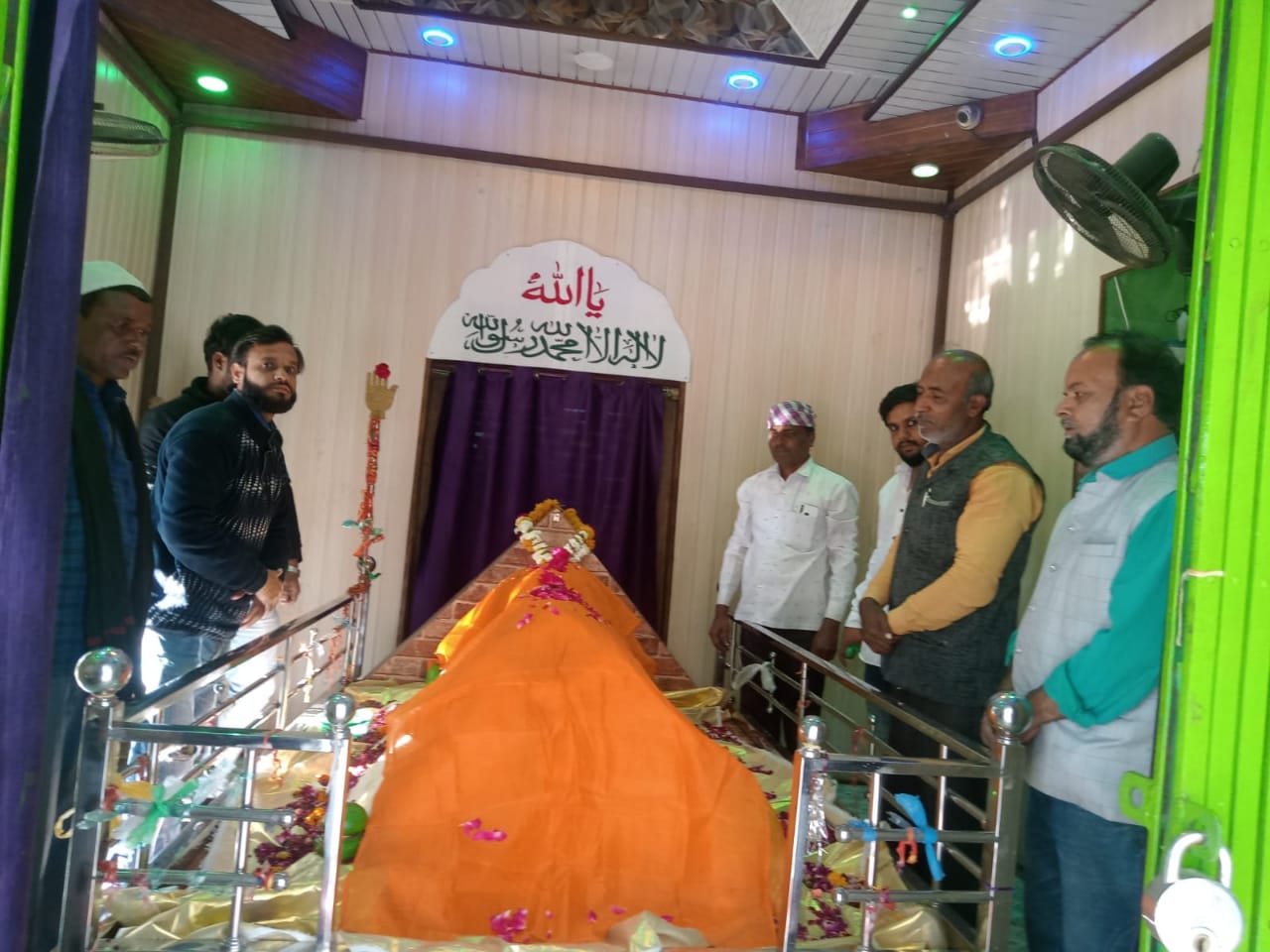 At the dargah of Murtaza Ali Baba at Haat Maidan in Shajapur