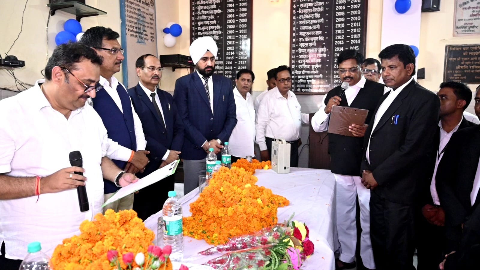 Oath taking ceremony of newly elected executive of Civil Bar Association was organized