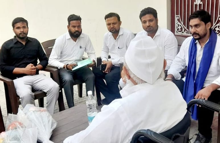 Bhim Army Jai Bhim officials met Jamiat Ulama-e-Hind national president Arshad Madani