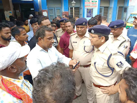 Election violence in Chapra