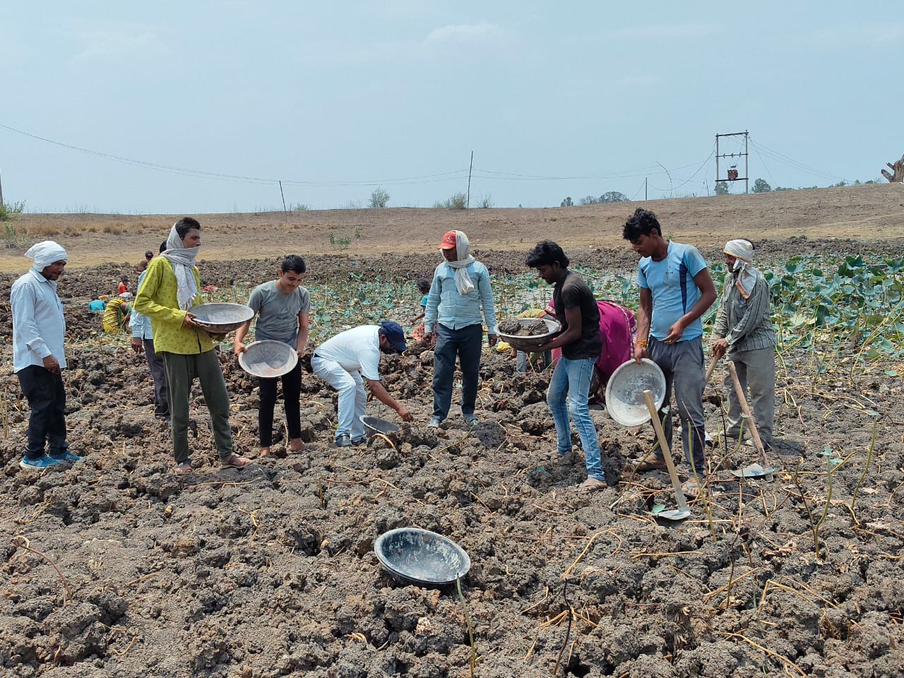 Villagers along with Sarpanch performed Shramdaan under Jal-Ganga Sanvardhan Abhiyan in Kirahai