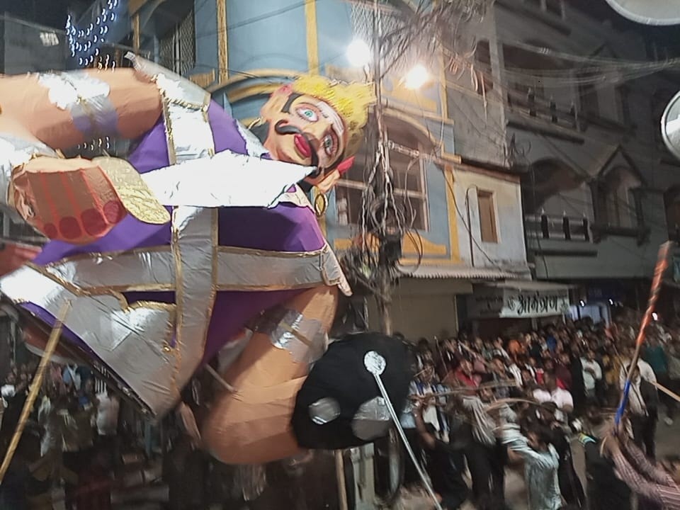 Krishna killed Kansa after a war of words with demons