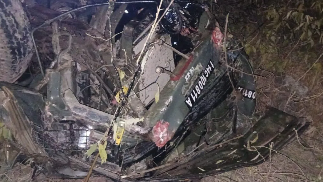 Army vehicle falls into ditch in Poonch, Jammu and Kashmir