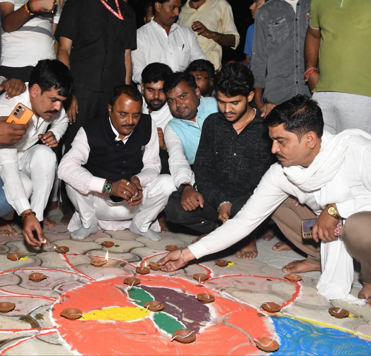 Diwali celebrated on a grand scale at Bankhandeshwar temple of Mehgaon