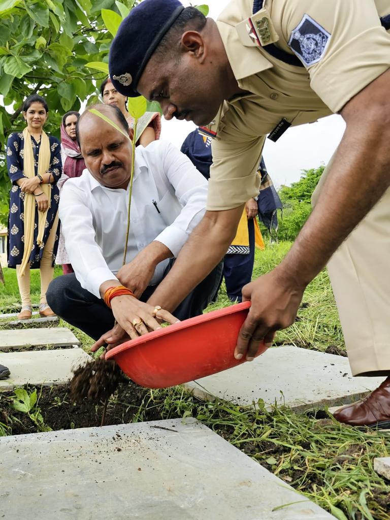 Tree plantation program for environmental protection in 34th Corps Visbal Dhar