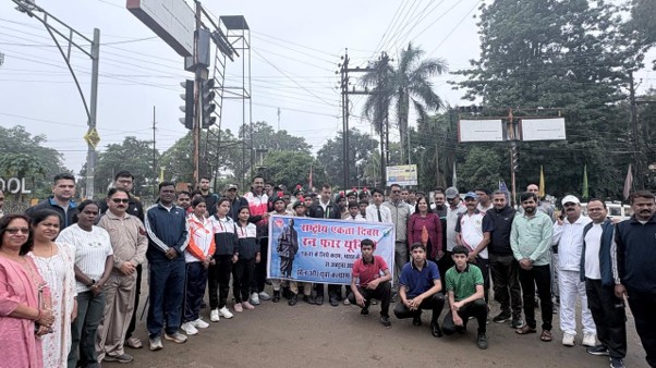 राष्ट्रीय एकता दिवस पर शहडोल में निकाली गई रन फॉर यूनिटी