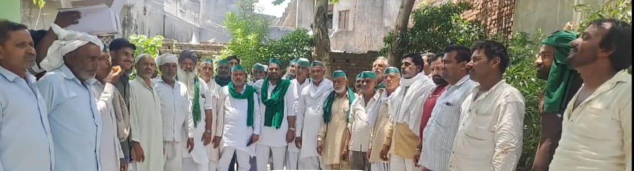 Monthly meeting of BKU Tikait group organized
