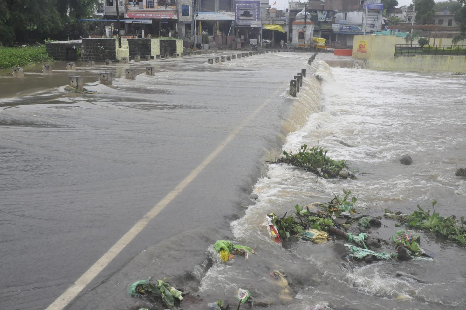 Rivers and streams overflowed due to continuous rain
