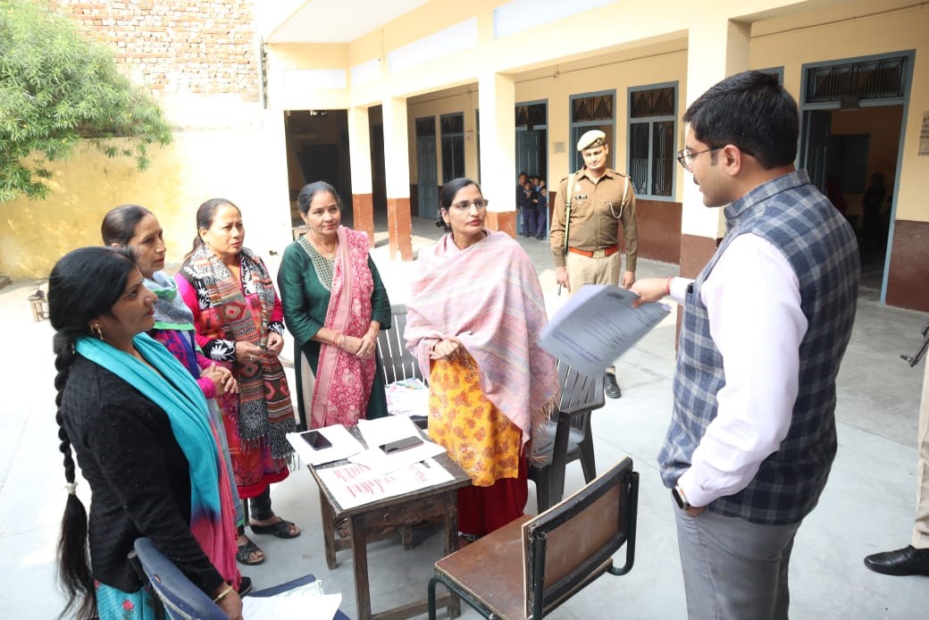 District Election Officer inspected booths under special campaign