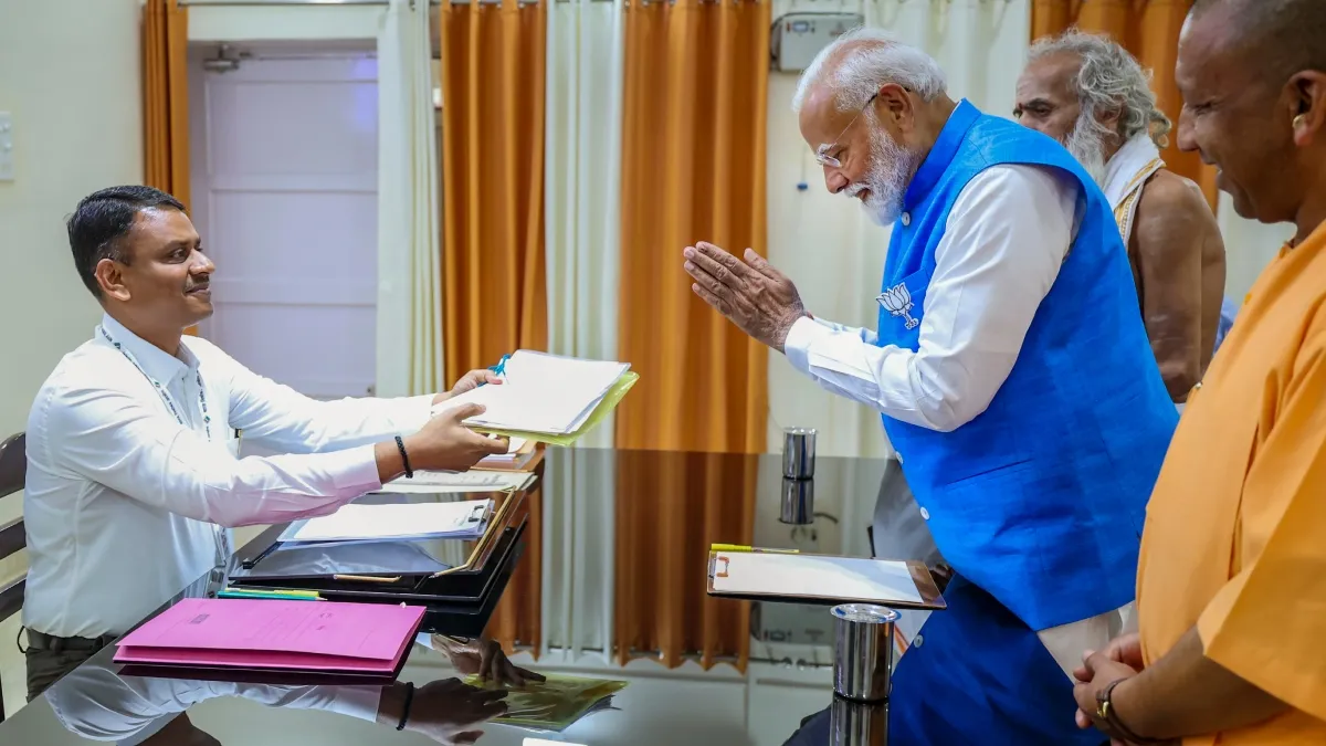 PM Modi filed nomination from Varanasi for the third time