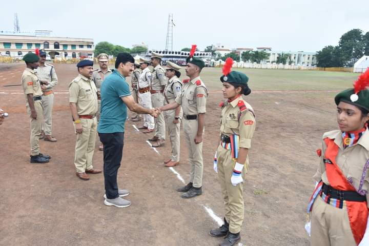 Rehearsal going on for Independence Day in Shajapur