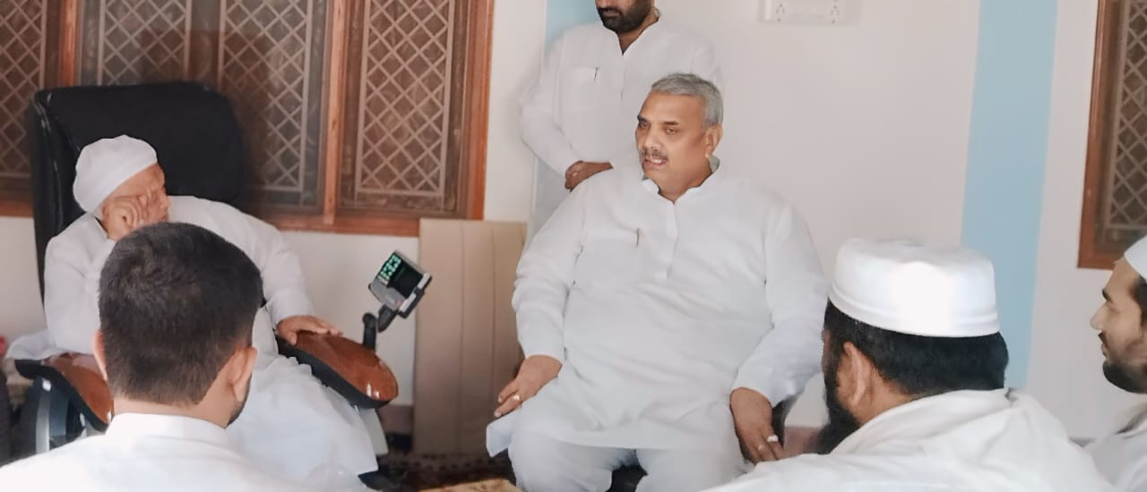MP Harendra Malik met Jamiat Ulama-e-Hind's national president Maulana Arshad Madani