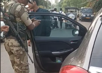 Katni's Vigarh police station in-charge got challan issued for sister's car, black film removed from the car