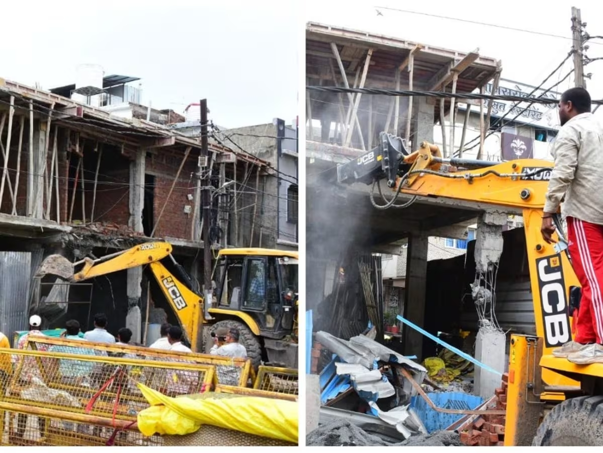 Bulldozer roared again in Ujjain