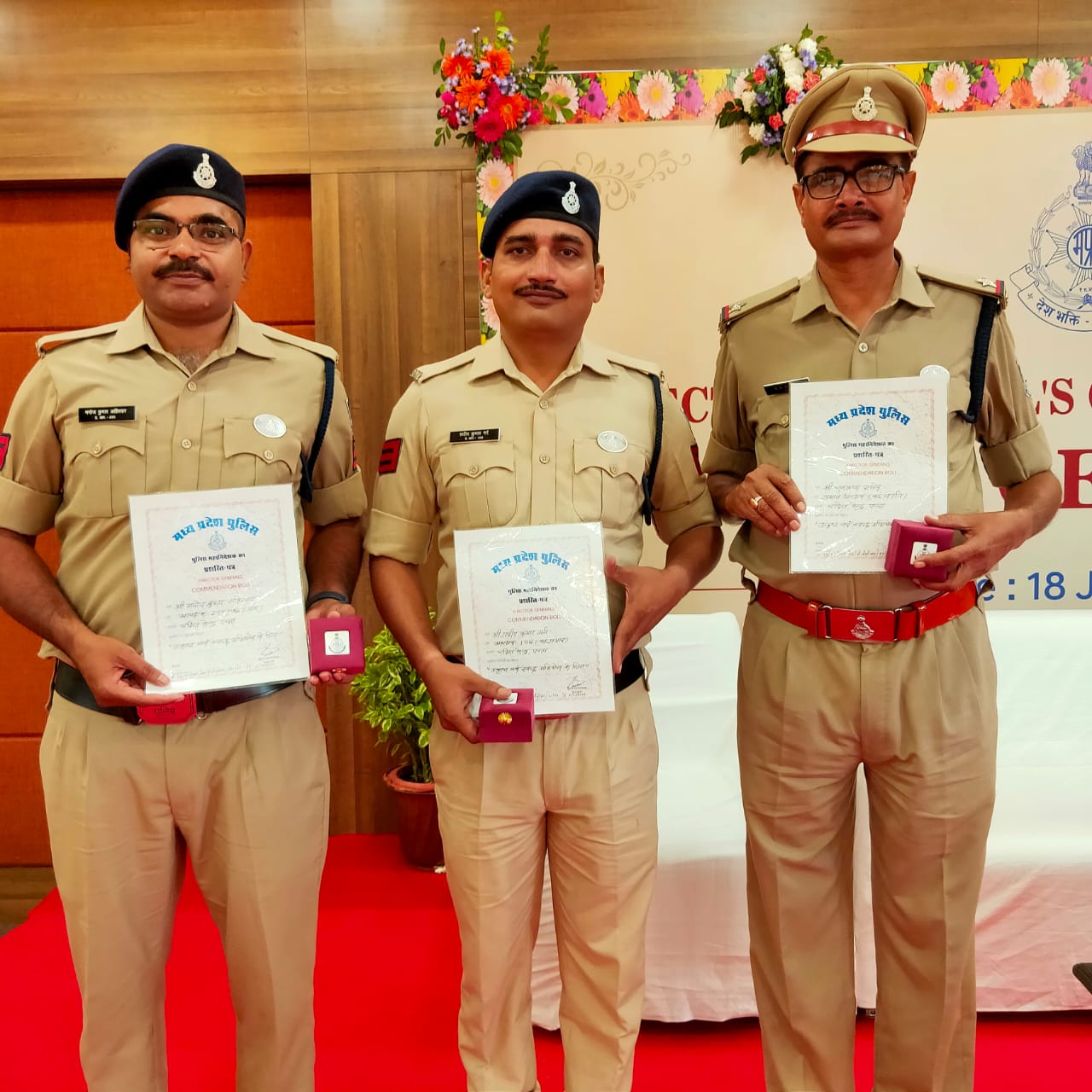 Police officers honored in MP's Panna