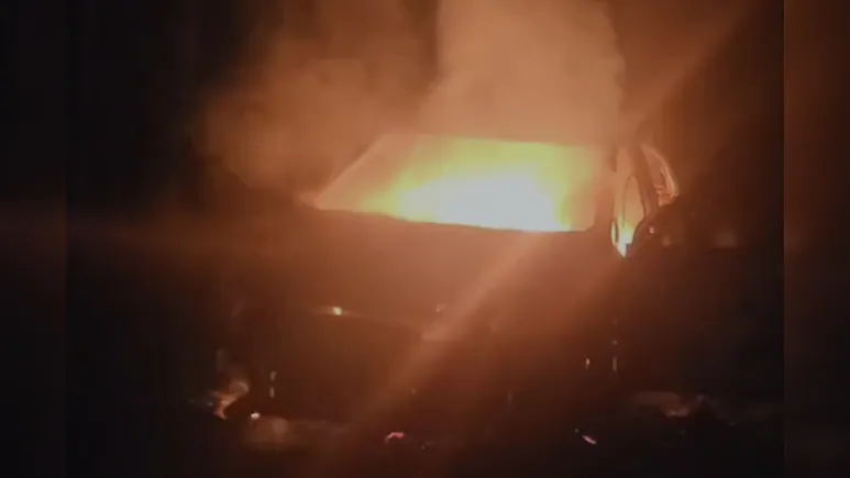 A moving car caught fire in Roorkee