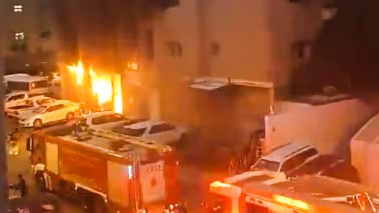 40 Indians died in a building fire in Kuwait