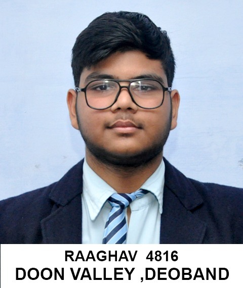 Raghav Singhal, a student of Doon Valley Public School, Deoband, has brought laurels to his school and region by clearing CAT exam in his first attempt