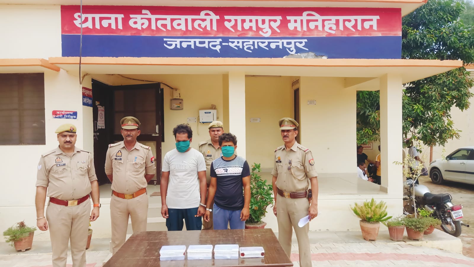 Saharanpur: Police team disclosed the incidents of theft at four places, two vicious accused arrested
