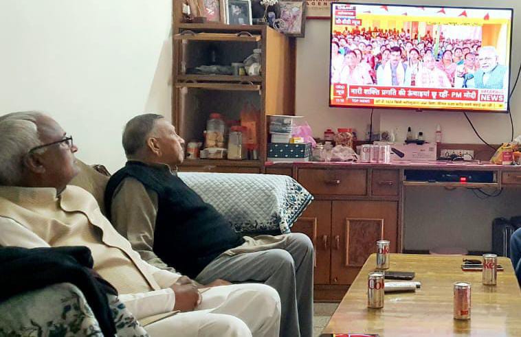 BJP leaders in Saharanpur listen to the 110th edition of Mann Ki Baat