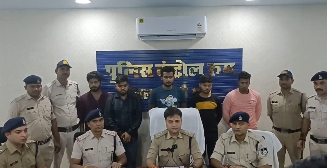 Quick police action on social media video of cutting cake and celebratory firing with a Bolero vehicle with red-blue lights