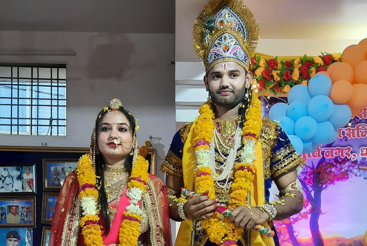 Sixth day of Shrimad Bhagwat Mahapuran organized in Dhar today